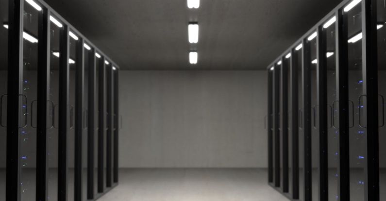 Big Data - Black Server Racks on a Room